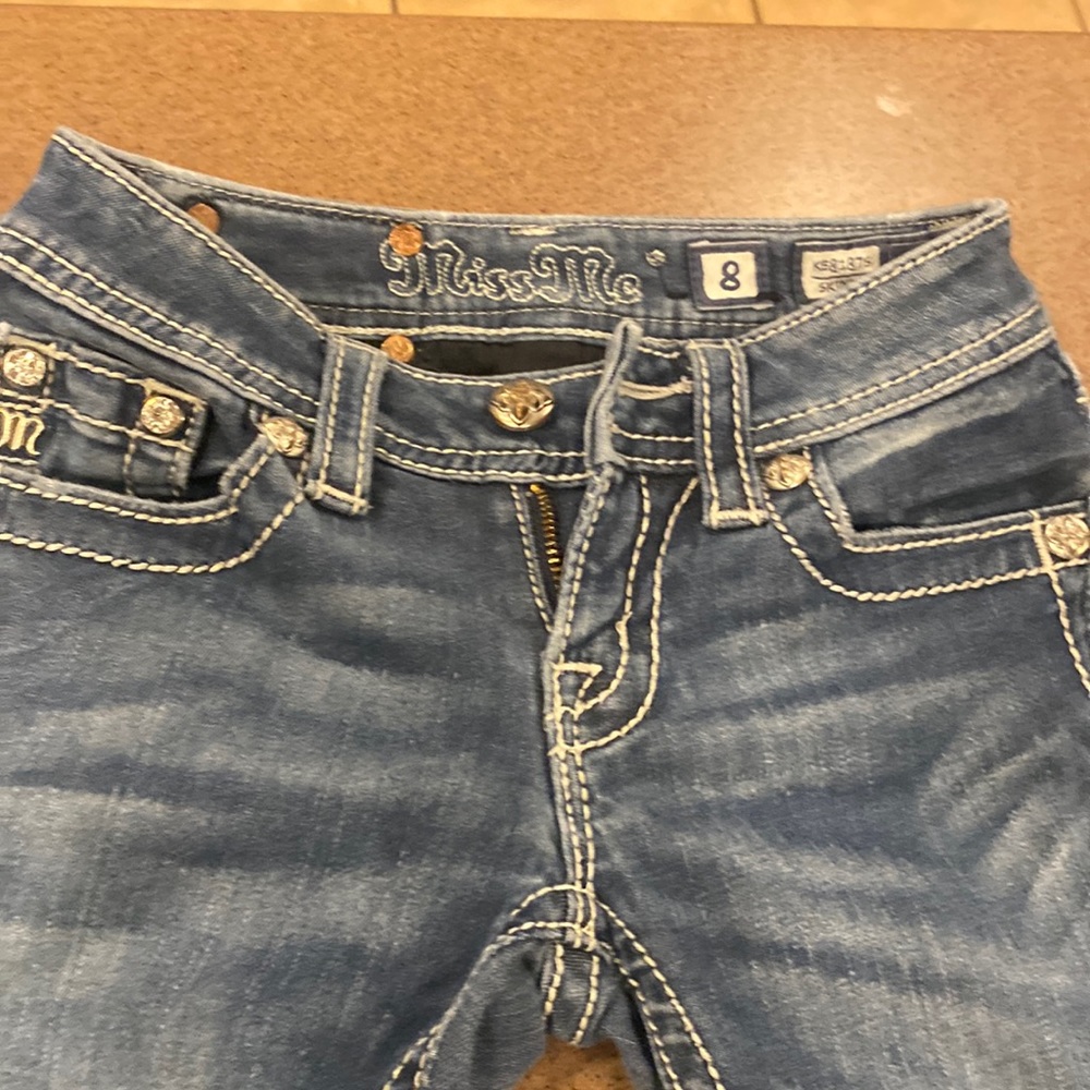 Kids sz8 miss me jeans